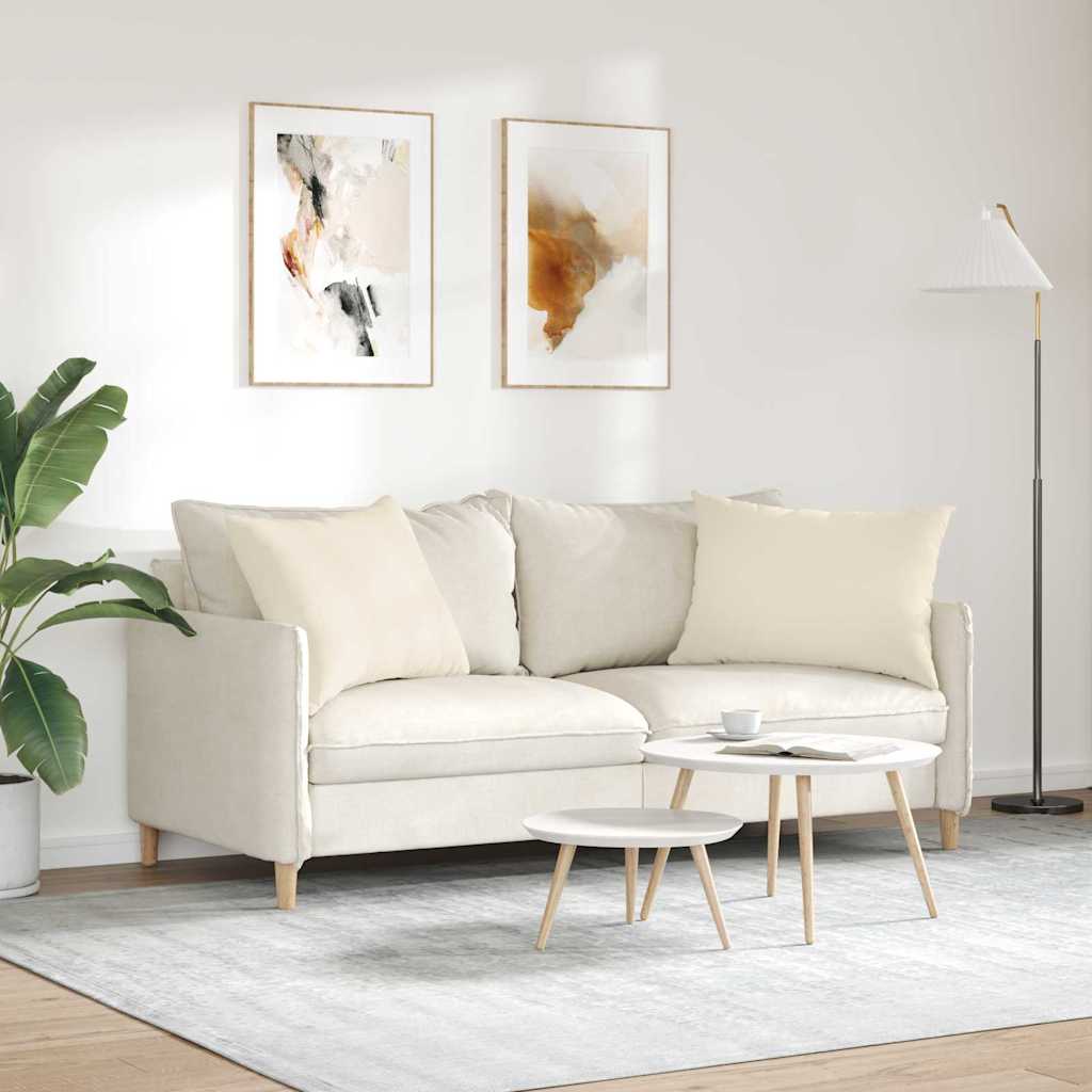 Sofapuder 2 stk. Stof Beige 70 x 50 cm