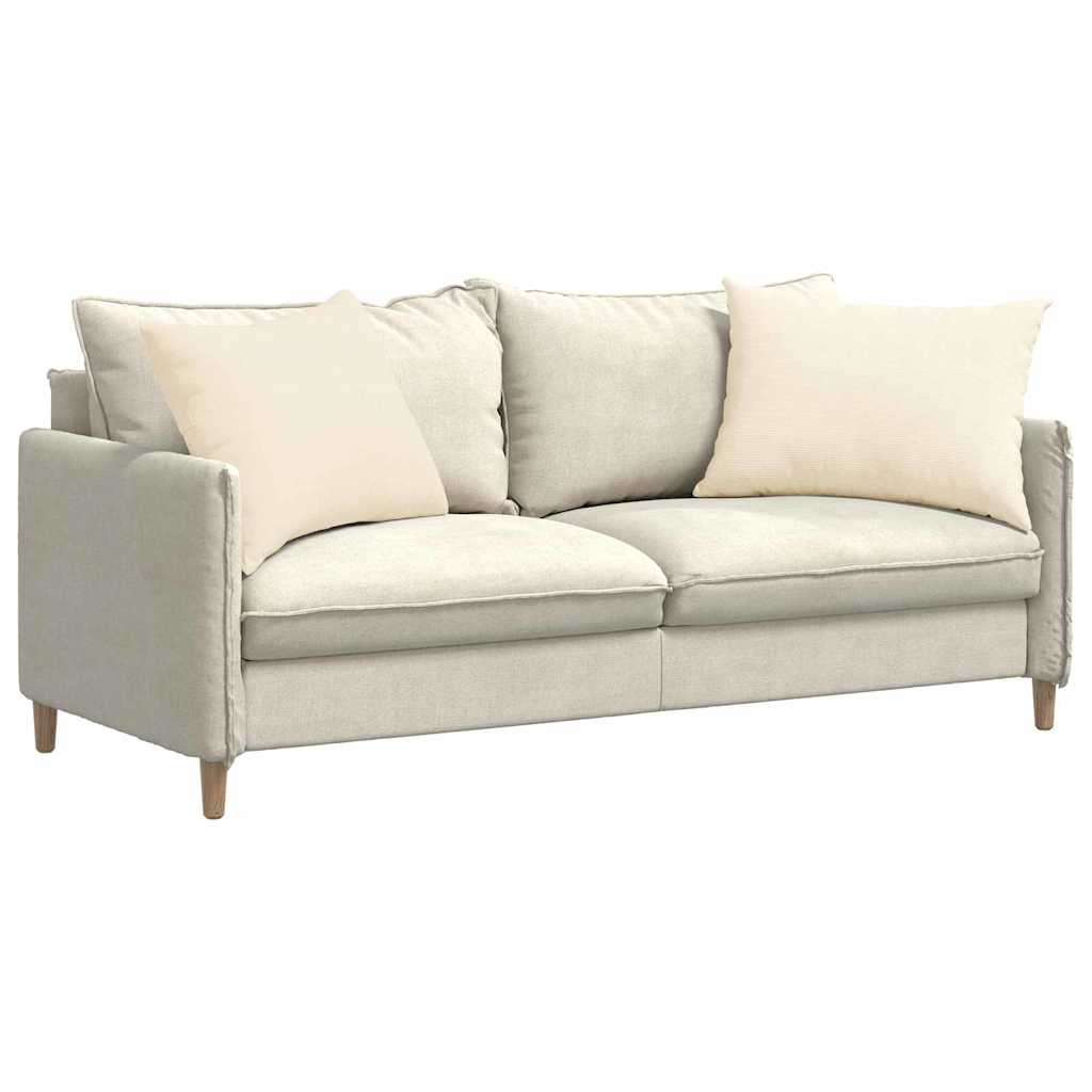 Sofapuder 2 pcs Creme 70 x 50 cm Velourstof