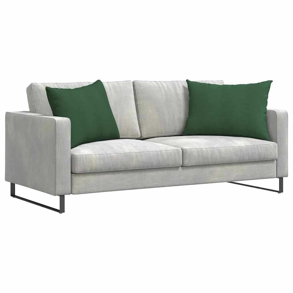 Sofapuder 2 pcs Mørkegrøn 70 x 50 cm Velourstof