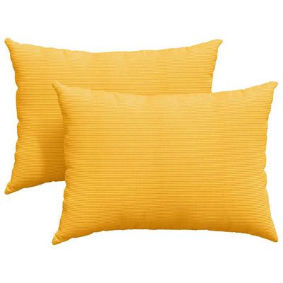 Sofapuder 2 pcs Lys Gul 70 x 50 cm Velourstof