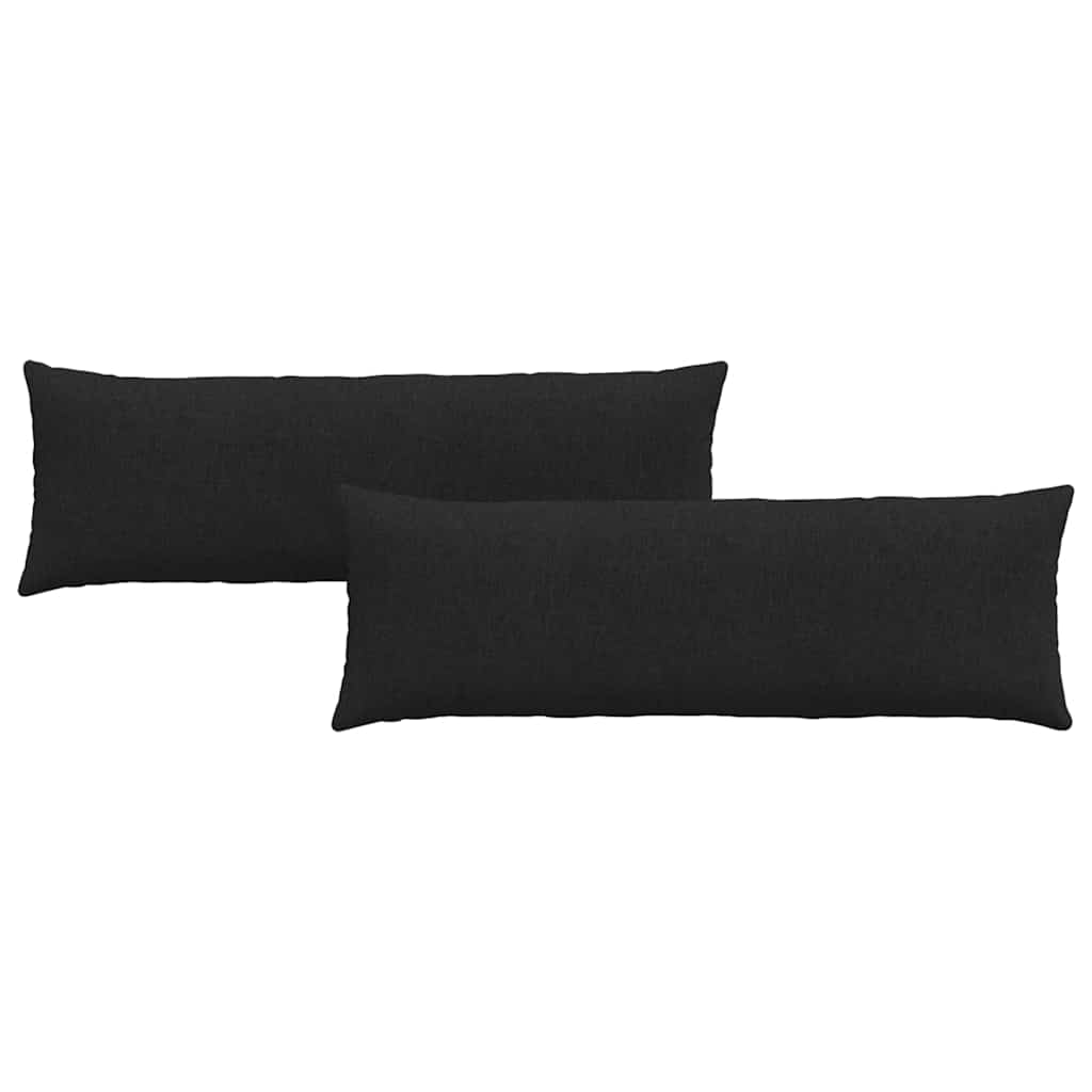 Sofapuder 2 stk. Stof Sort 120 x 40 cm
