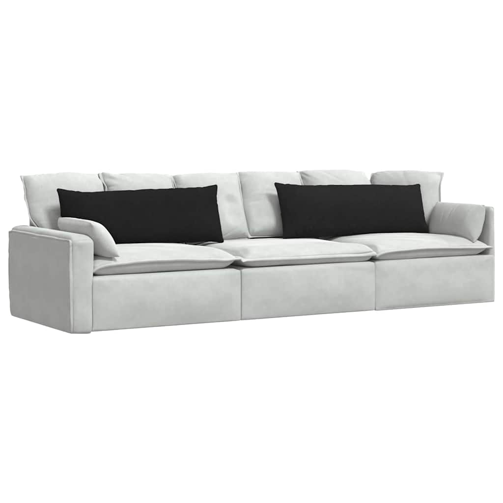 Sofapuder 2 stk. Stof Sort 120 x 40 cm