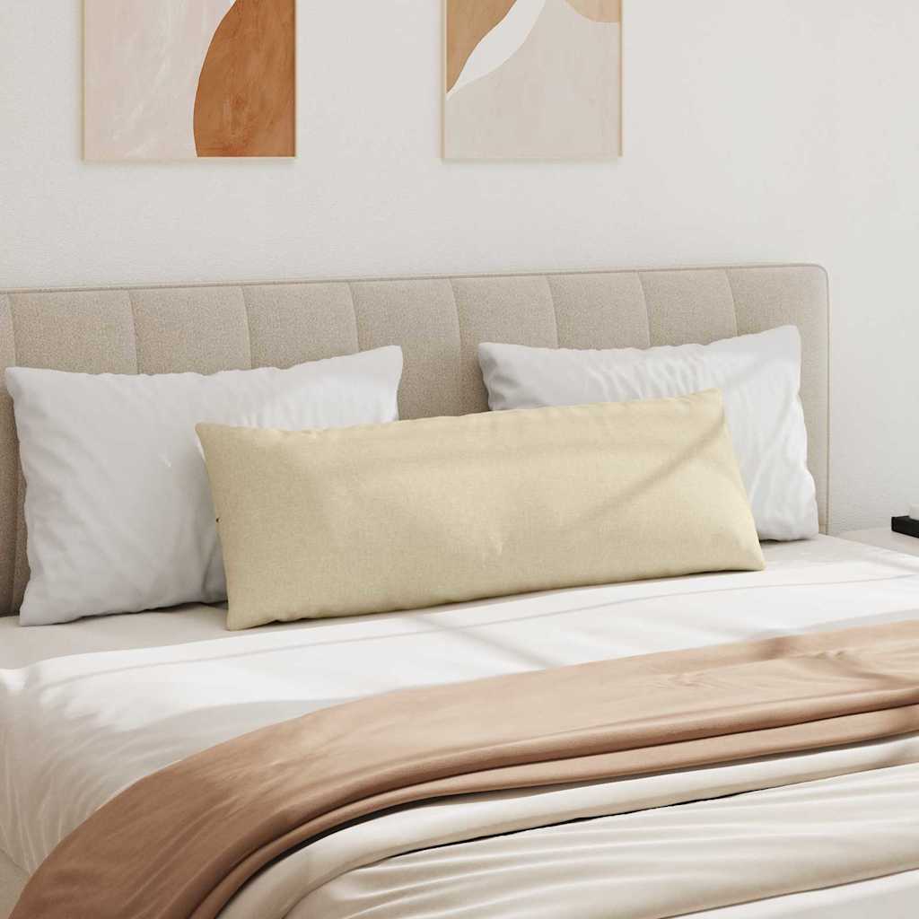 Sofapuder 2 stk. Stof Creme 120 x 40 cm