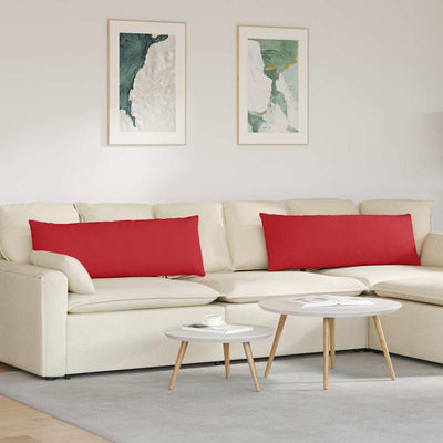 Sofapuder 2 stk. Stof Rød 120 x 40 cm