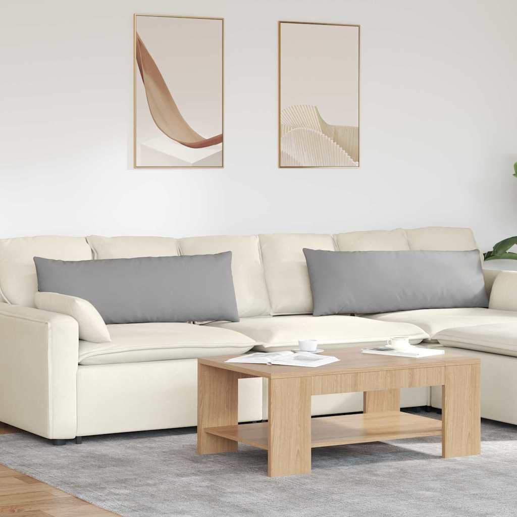 Sofapuder 2 stk. Stof Skygrå 120 x 40 cm