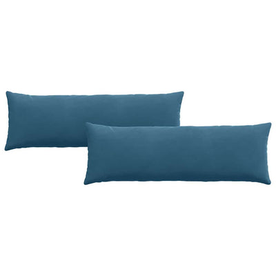 Sofapuder 2 pcs Blå 120 x 40 cm Velourstof