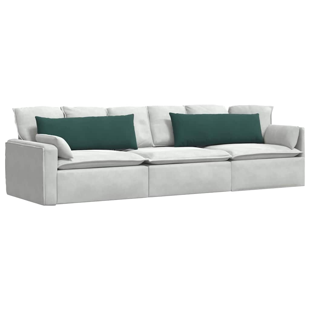 Sofapuder 2 pcs Mørkegrøn 120 x 40 cm Velourstof