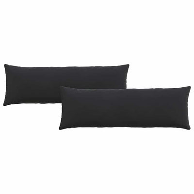 Sofapuder 2 pcs Sort 120 x 40 cm Velourstof