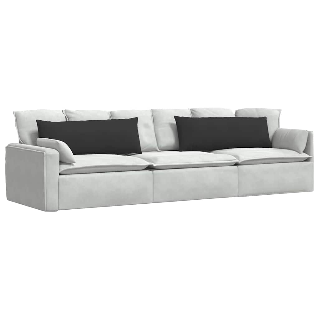 Sofapuder 2 stk. Stof Sort 120 x 40 cm