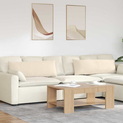 Sofapuder 2 stk. Stof Beige 120 x 40 cm