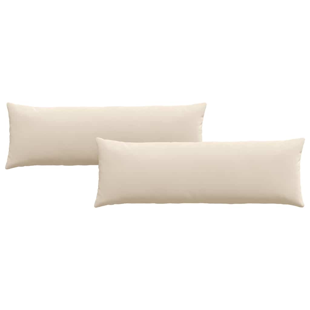 Sofapuder 2 stk. Stof Beige 120 x 40 cm
