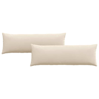 Sofapuder 2 stk. Stof Beige 120 x 40 cm