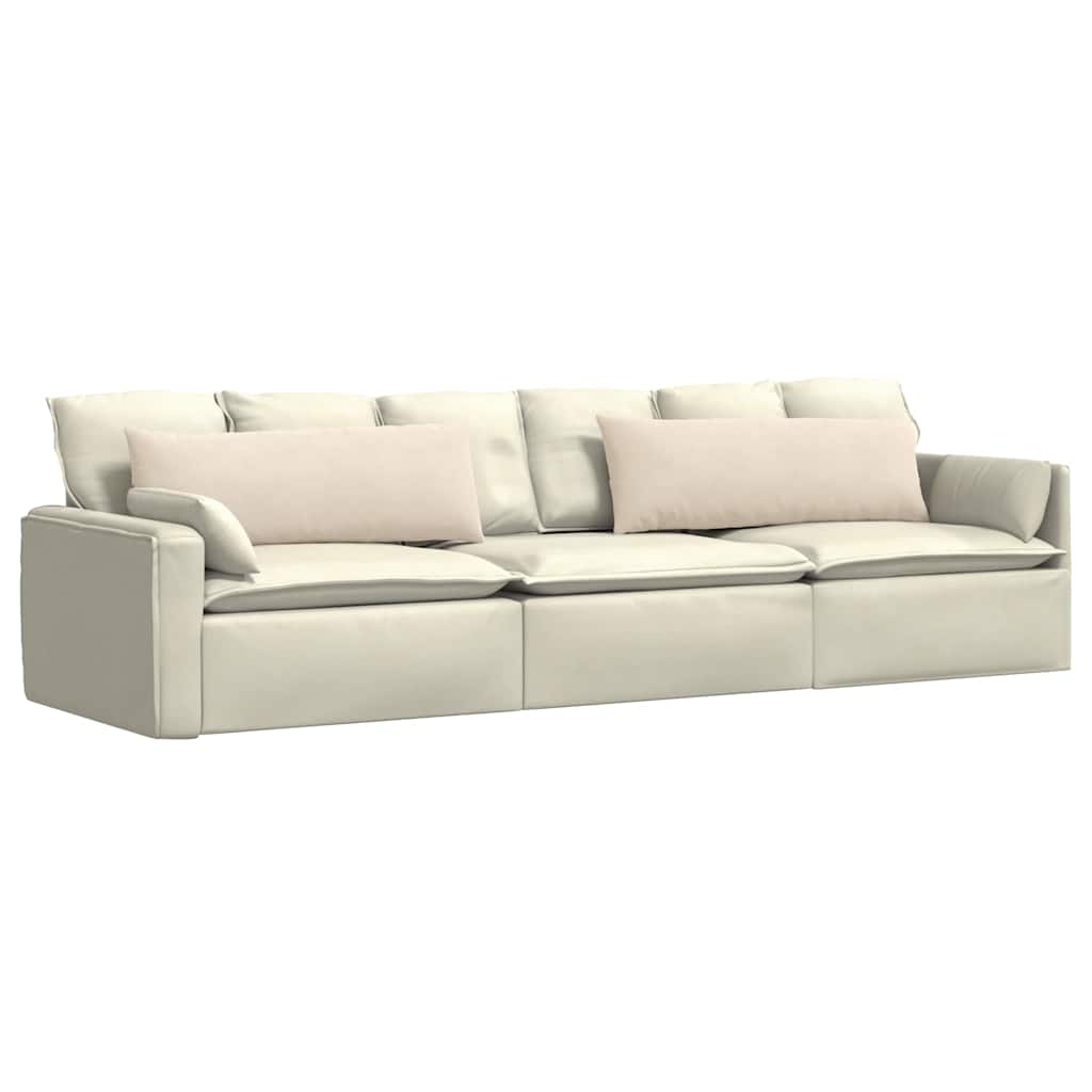 Sofapuder 2 stk. Stof Beige 120 x 40 cm