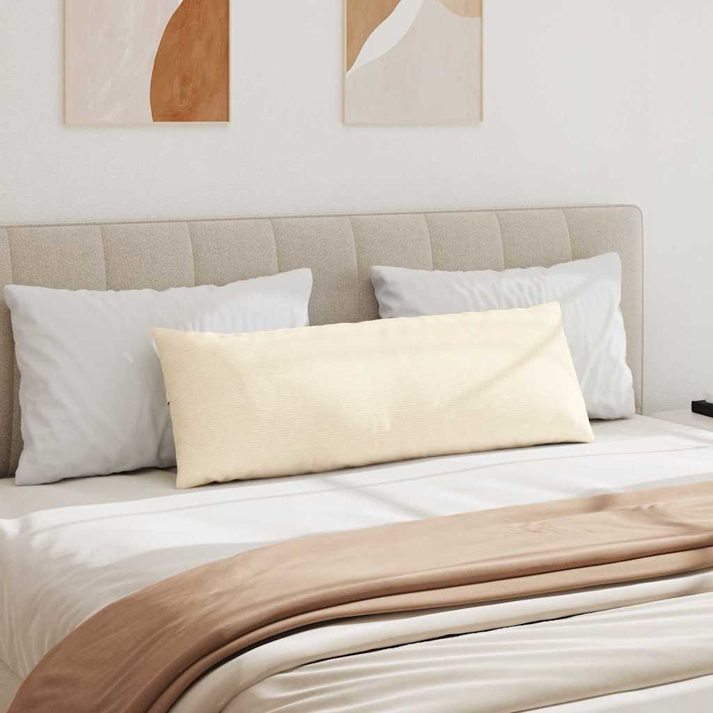 Sofapuder 2 pcs Creme 120 x 40 cm Velourstof