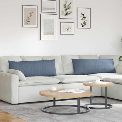 Sofapuder 2 pcs Blå 120 x 40 cm Velourstof