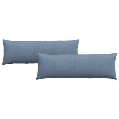 Sofapuder 2 pcs Blå 120 x 40 cm Velourstof
