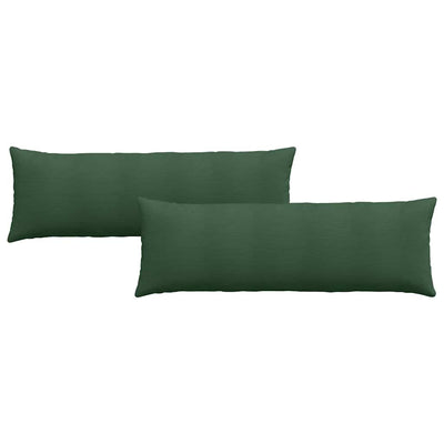 Sofapuder 2 pcs Mørkegrøn 120 x 40 cm Velourstof