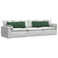 Sofapuder 2 pcs Mørkegrøn 120 x 40 cm Velourstof