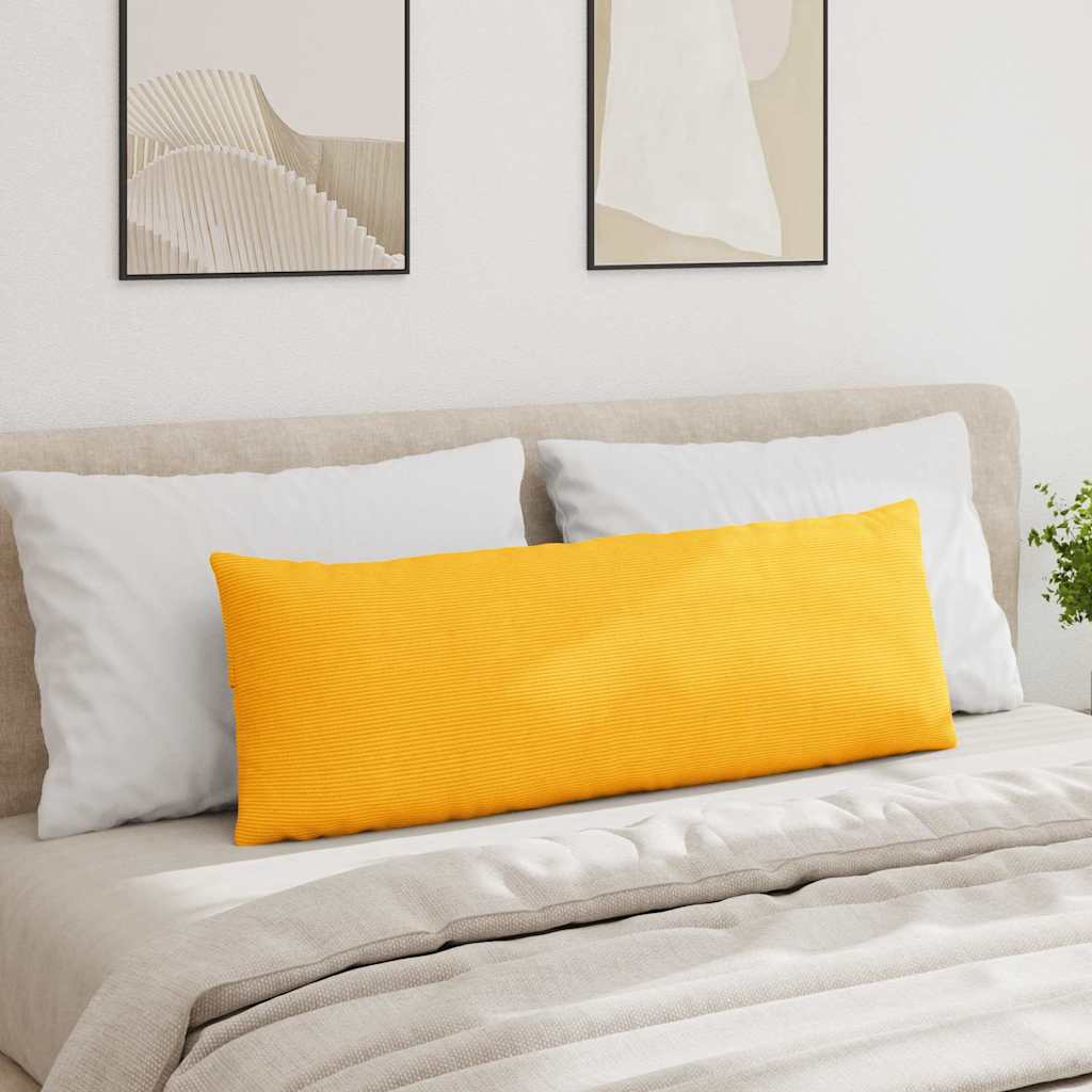 Sofapuder 2 pcs Lys Gul 120 x 40 cm Velourstof