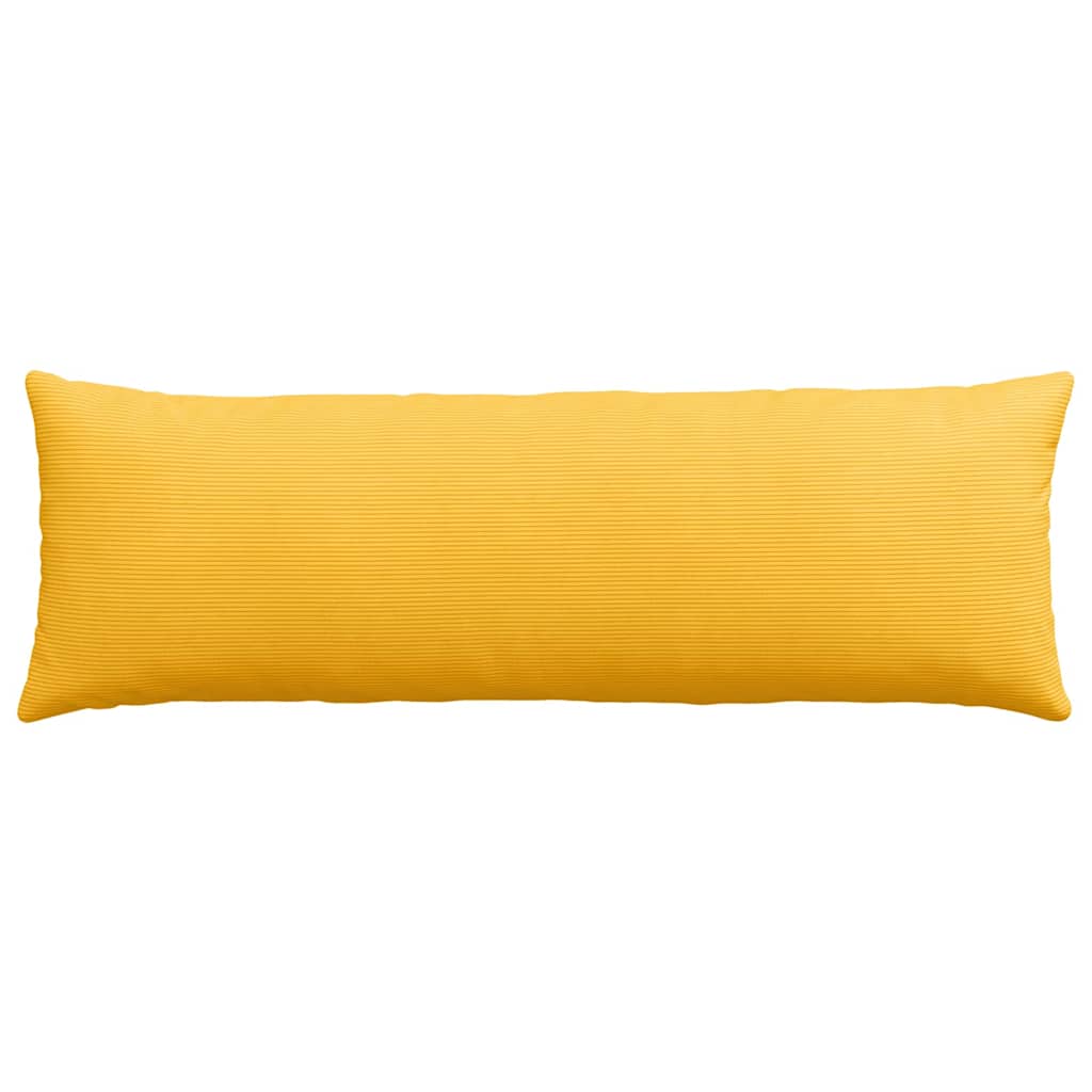 Sofapuder 2 pcs Lys Gul 120 x 40 cm Velourstof