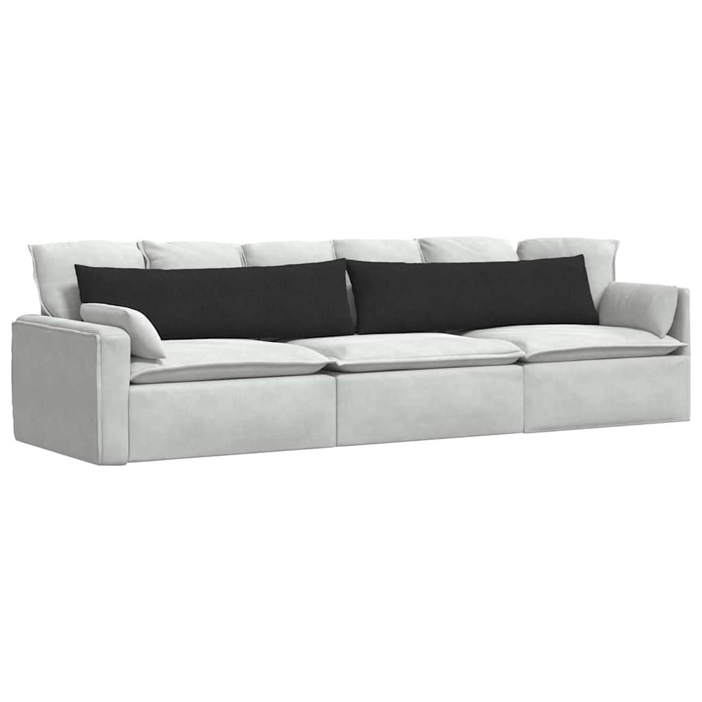 Sofapuder 2 stk. Stof Sort 145 x 40 cm
