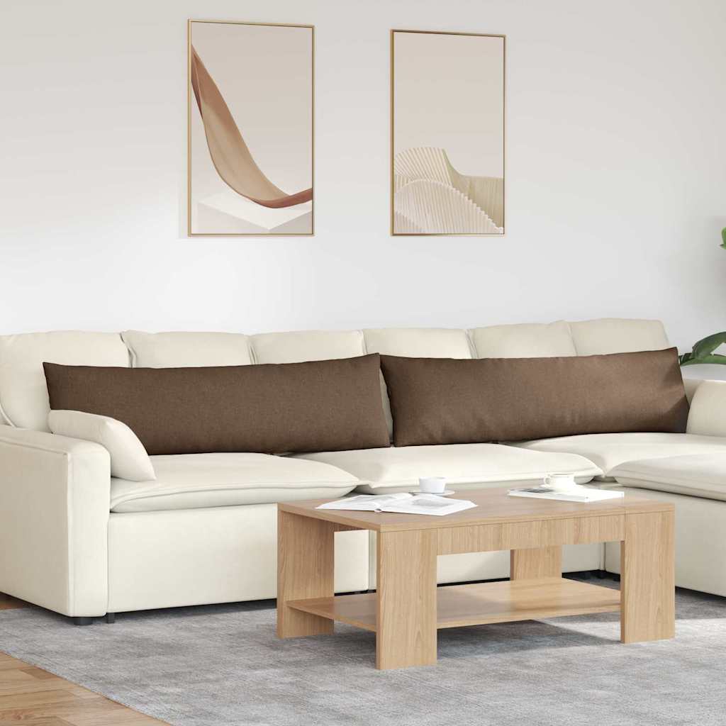 Sofapuder 2 stk. Stof Brun 145 x 40 cm