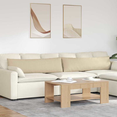 Sofapuder 2 stk. Stof Creme 145 x 40 cm