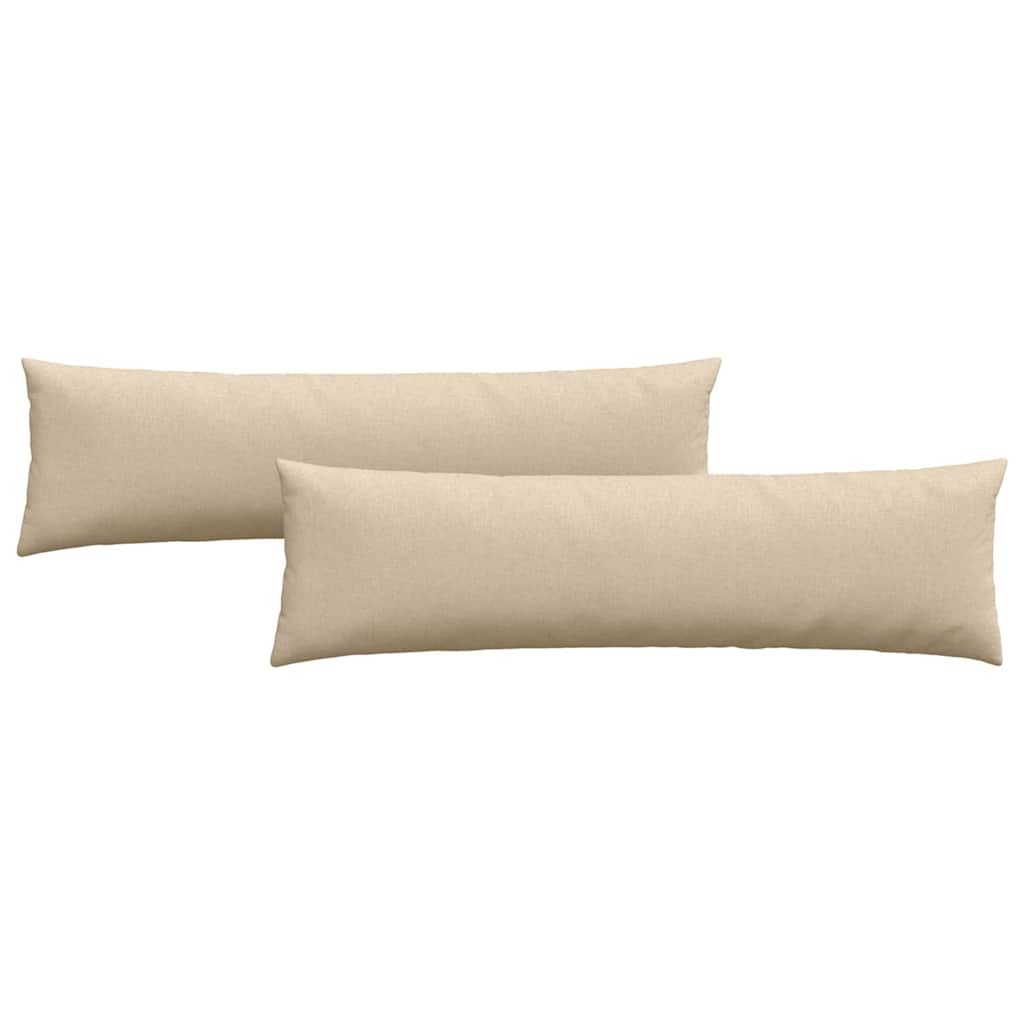 Sofapuder 2 stk. Stof Creme 145 x 40 cm