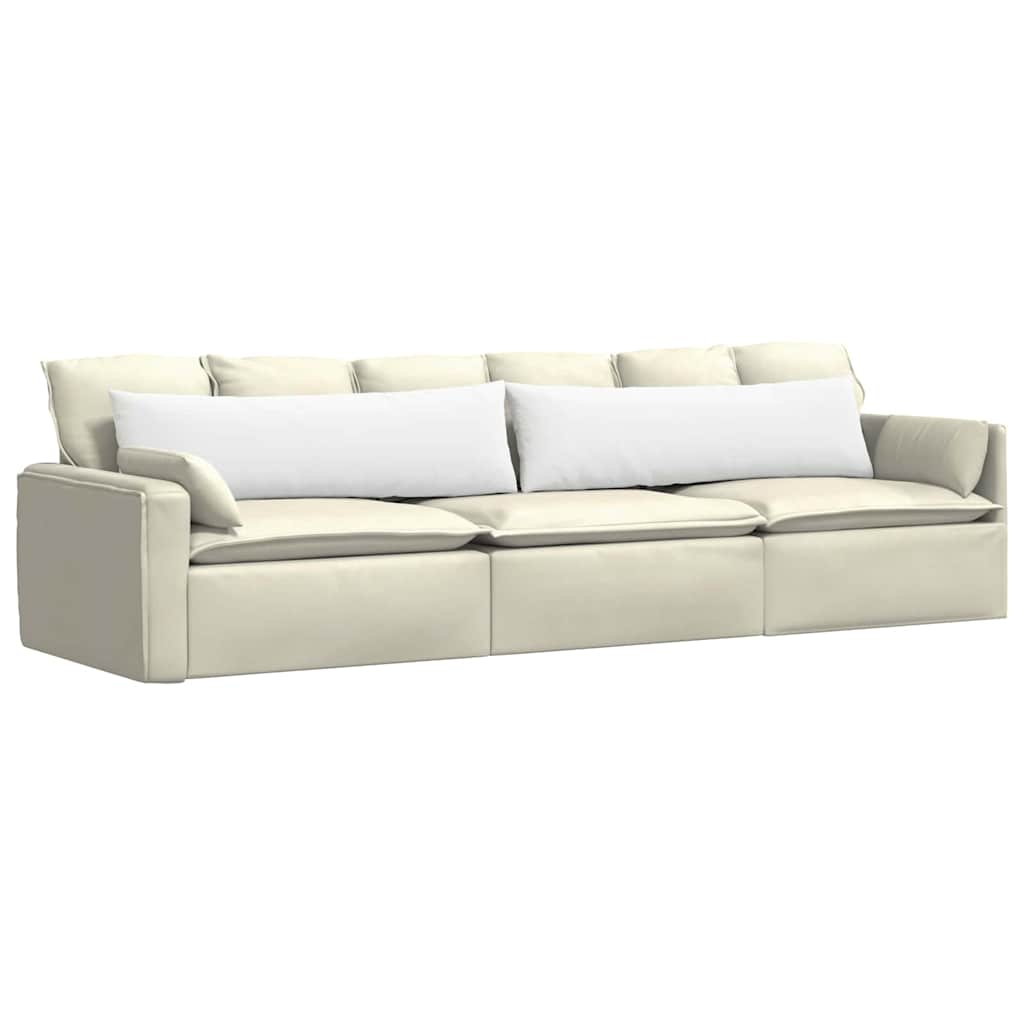 Sofapuder 2 stk. Stof Hvid 145 x 40 cm