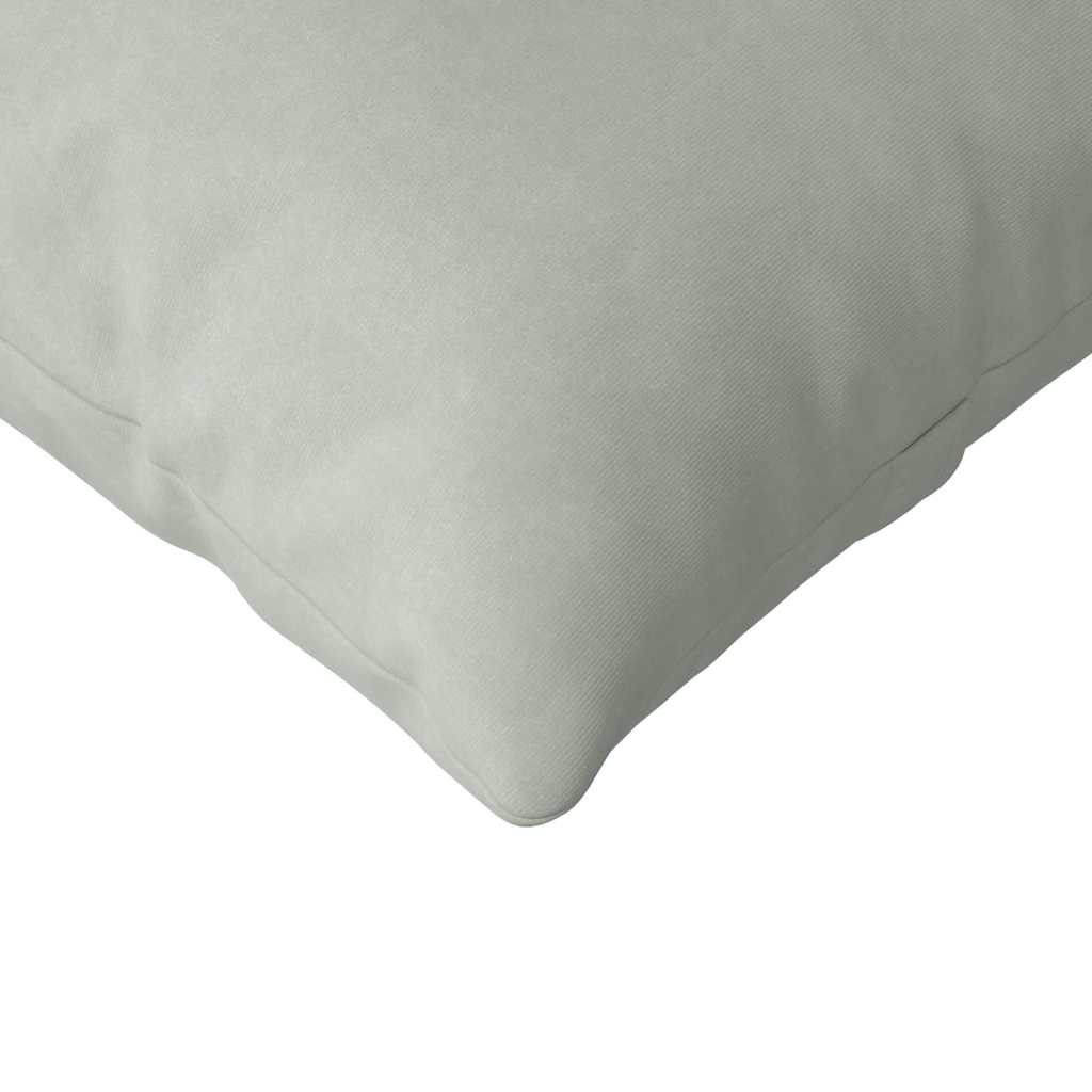 Sofapuder 2 pcs Lysegrå 145 x 40 cm Velourstof