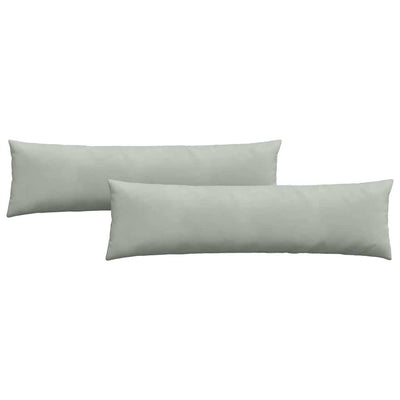 Sofapuder 2 pcs Lysegrå 145 x 40 cm Velourstof