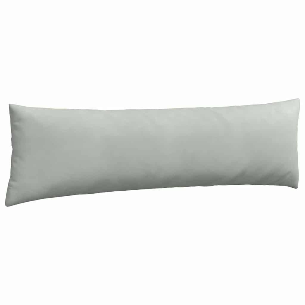Sofapuder 2 pcs Lysegrå 145 x 40 cm Velourstof