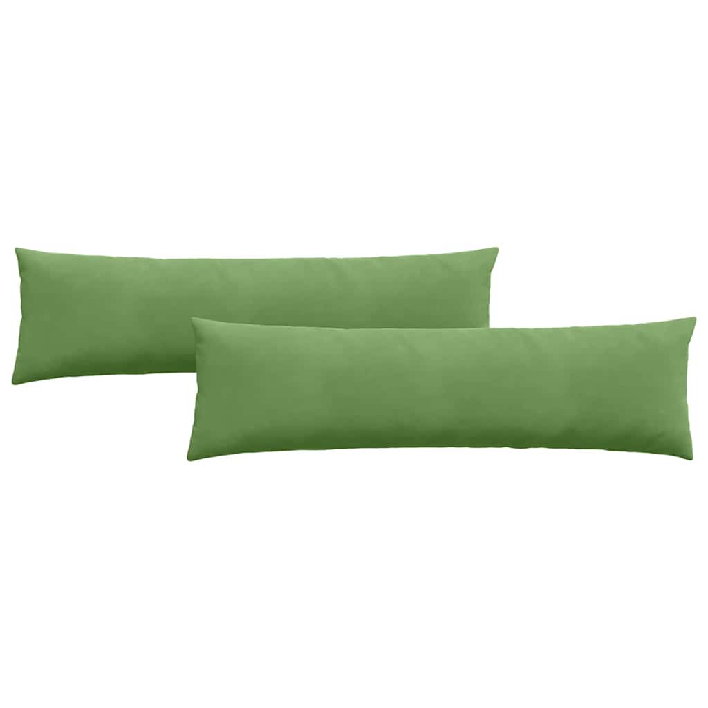 Sofapuder 2 pcs Lysegrøn 145 x 40 cm Velourstof
