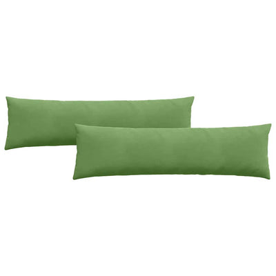 Sofapuder 2 pcs Lysegrøn 145 x 40 cm Velourstof