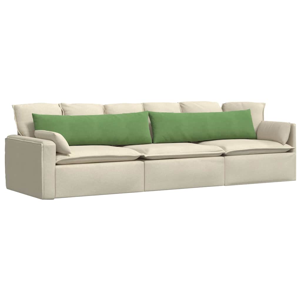 Sofapuder 2 pcs Lysegrøn 145 x 40 cm Velourstof