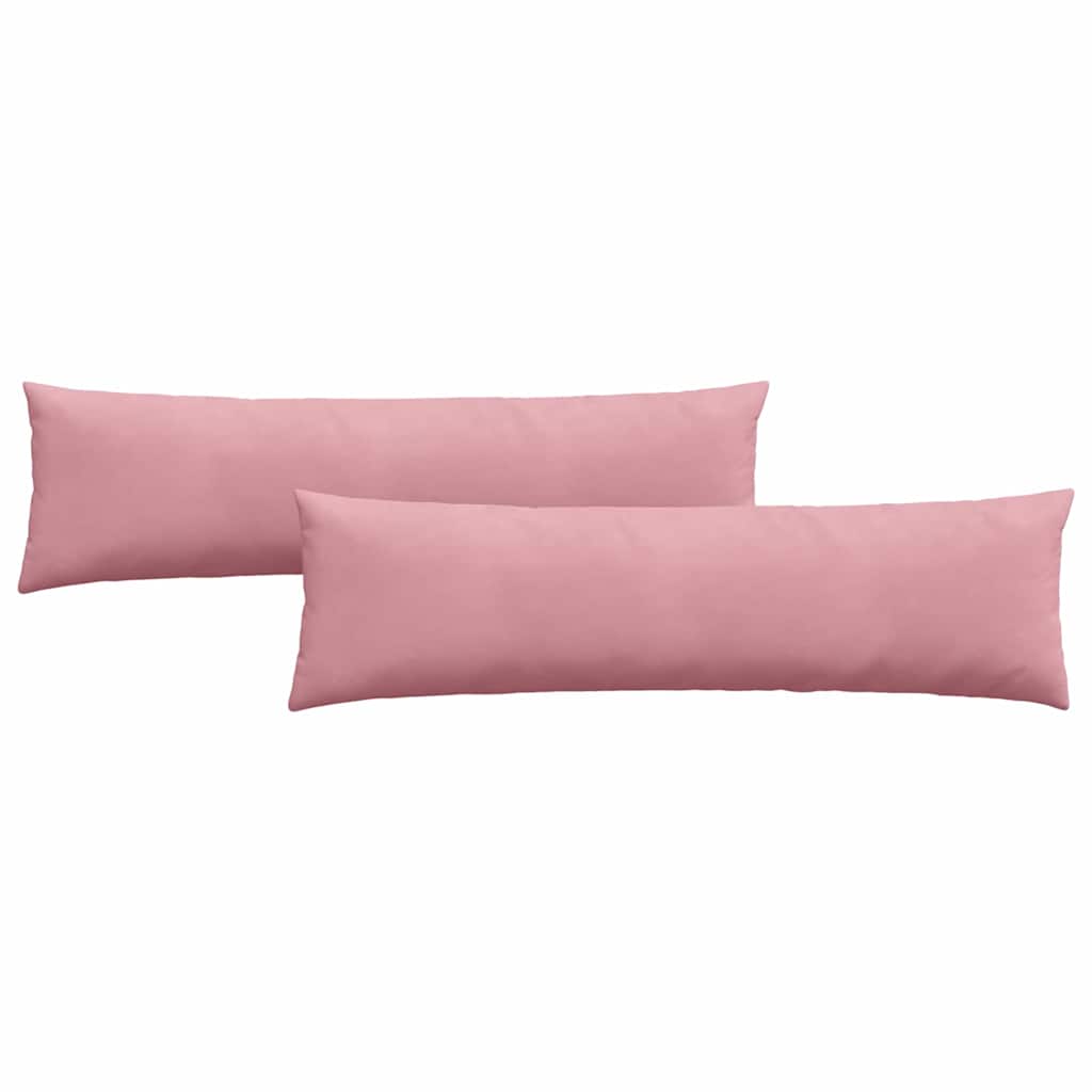 Sofapuder 2 pcs Lyserød 145 x 40 cm Velourstof