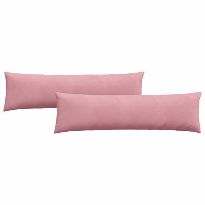 Sofapuder 2 pcs Lyserød 145 x 40 cm Velourstof