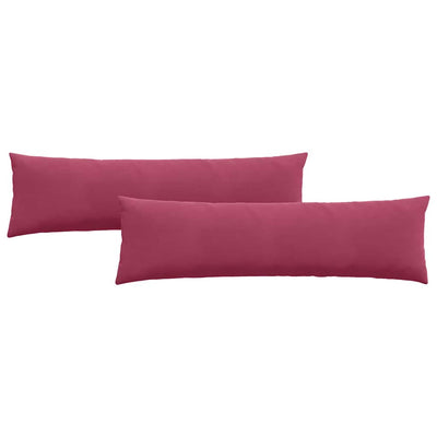 Sofapuder 2 pcs Vinrød 145 x 40 cm Velourstof
