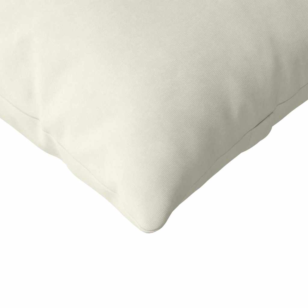 Sofapuder 2 pcs Creme 145 x 40 cm Velourstof
