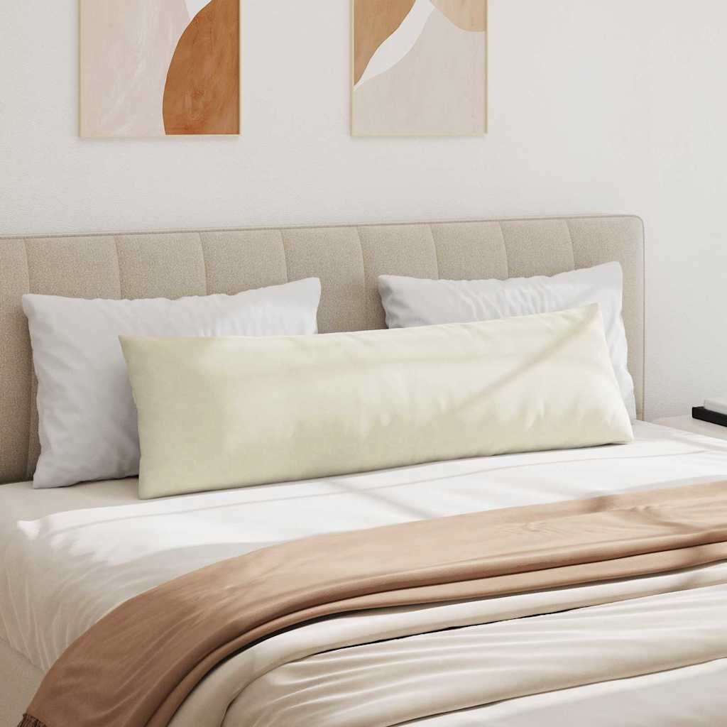 Sofapuder 2 pcs Creme 145 x 40 cm Velourstof