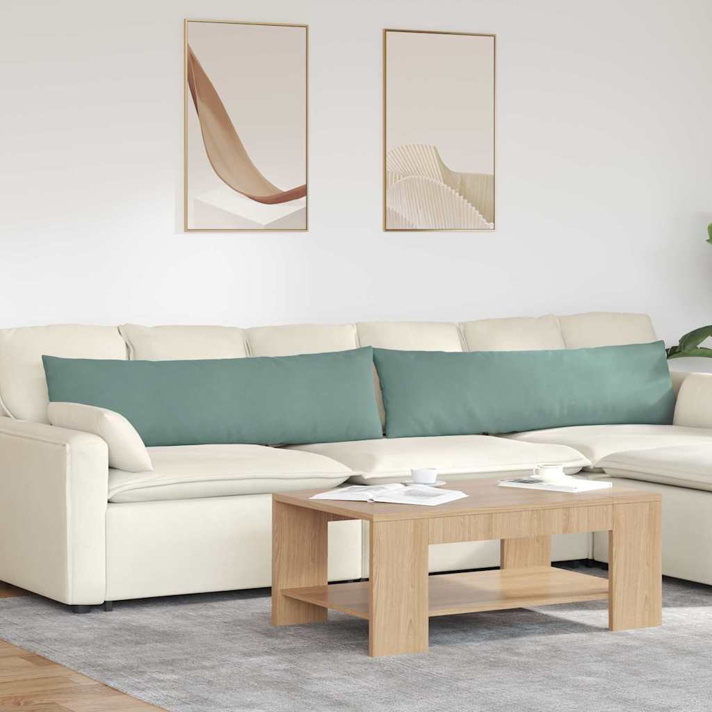 Sofapuder 2 pcs Havgrøn 145 x 40 cm Velourstof