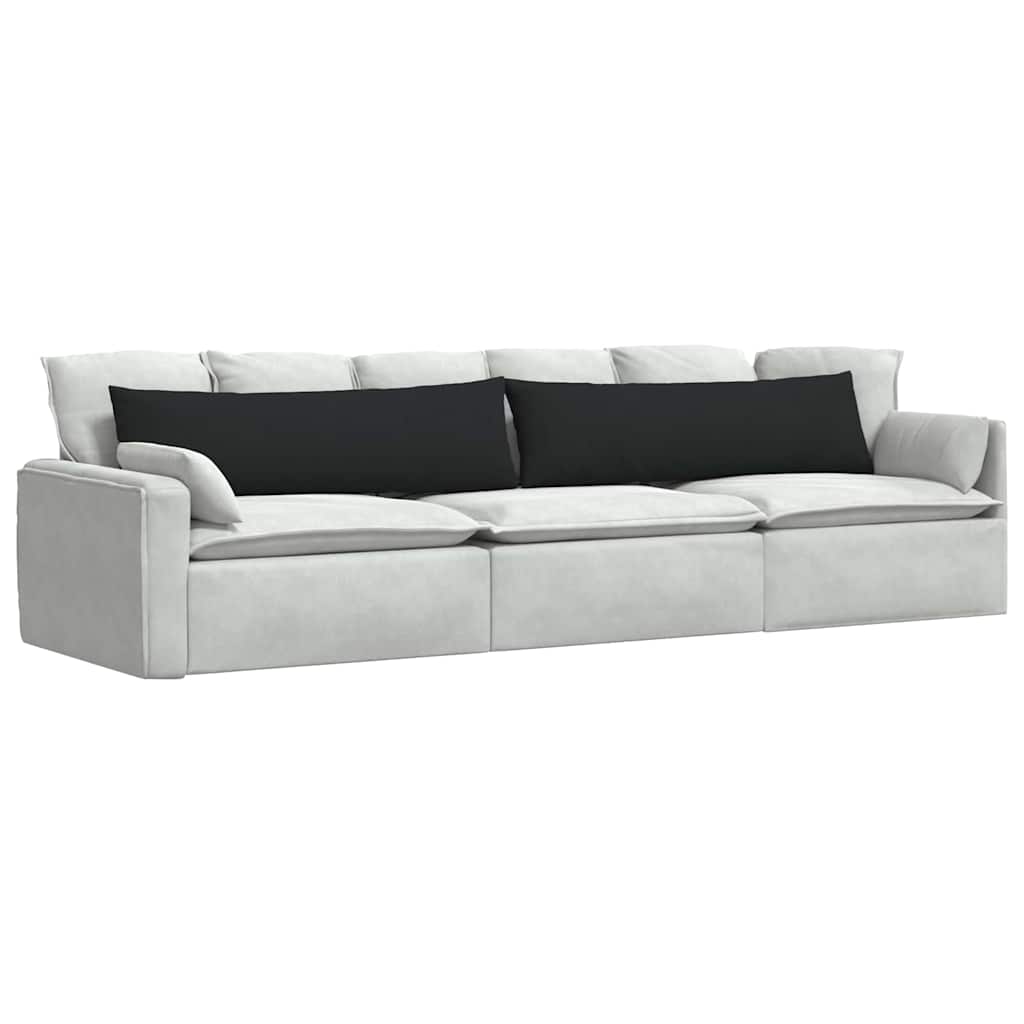 Sofapuder 2 stk. Stof Sort 145 x 40 cm