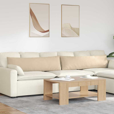 Sofapuder 2 stk. Stof Creme 145 x 40 cm