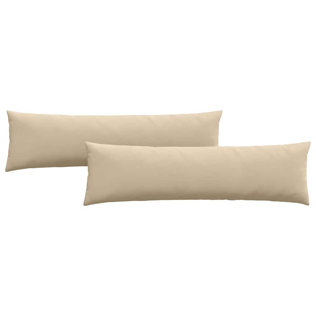 Sofapuder 2 stk. Stof Creme 145 x 40 cm