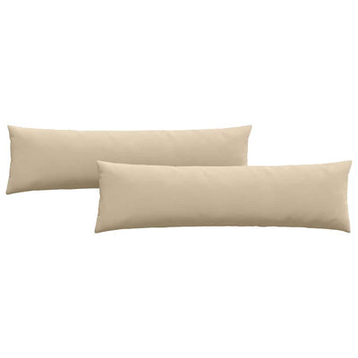 Sofapuder 2 stk. Stof Creme 145 x 40 cm