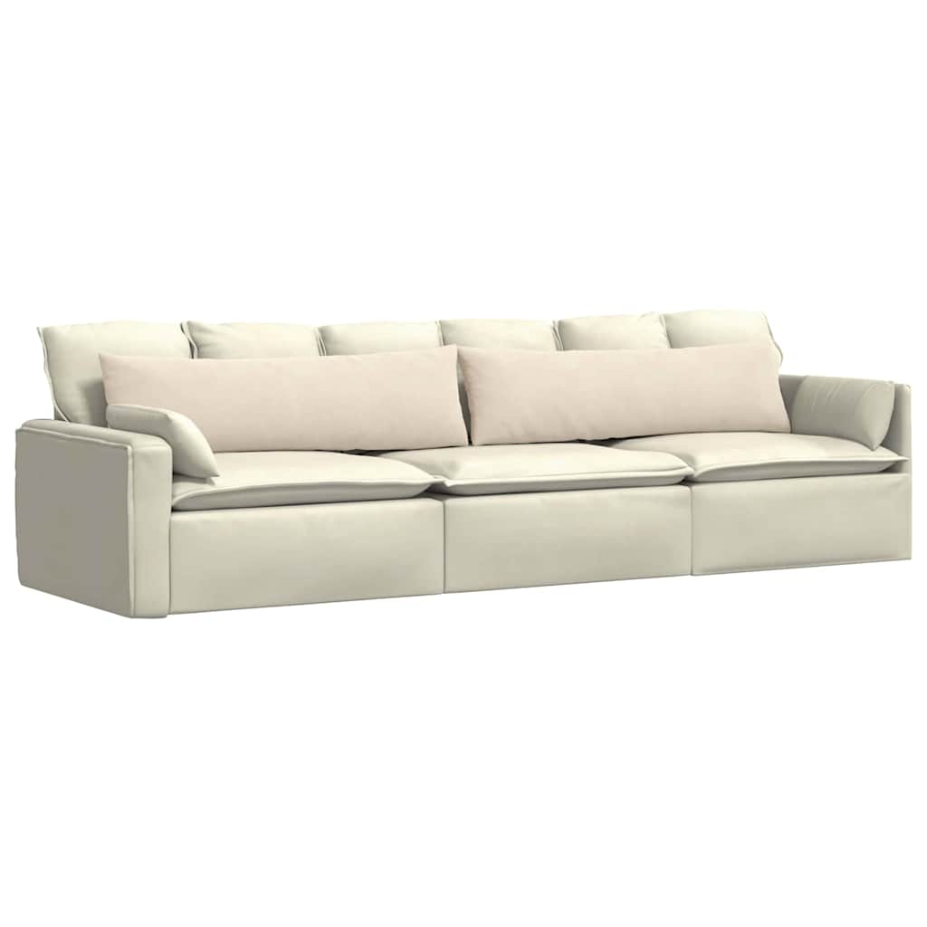 Sofapuder 2 stk. Stof Beige 145 x 40 cm