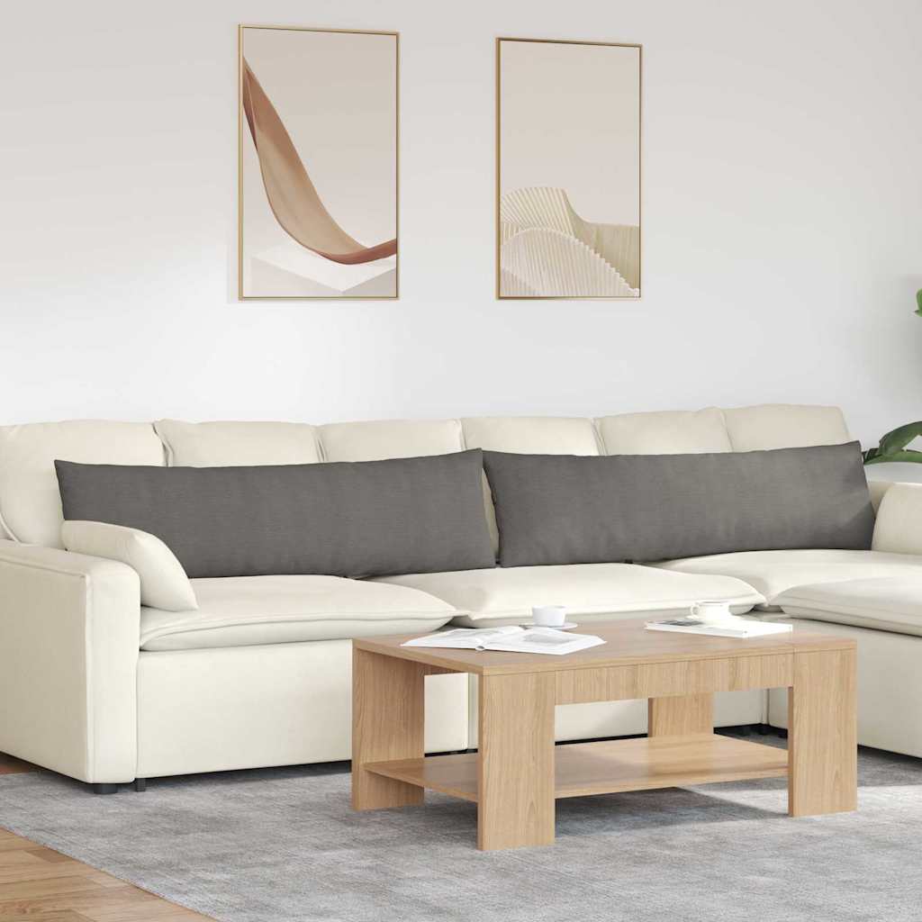 Sofapuder 2 pcs Lysegrå 145 x 40 cm Velourstof