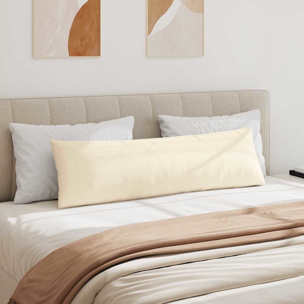 Sofapuder 2 pcs Creme 145 x 40 cm Velourstof