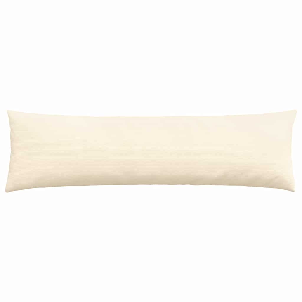 Sofapuder 2 pcs Creme 145 x 40 cm Velourstof