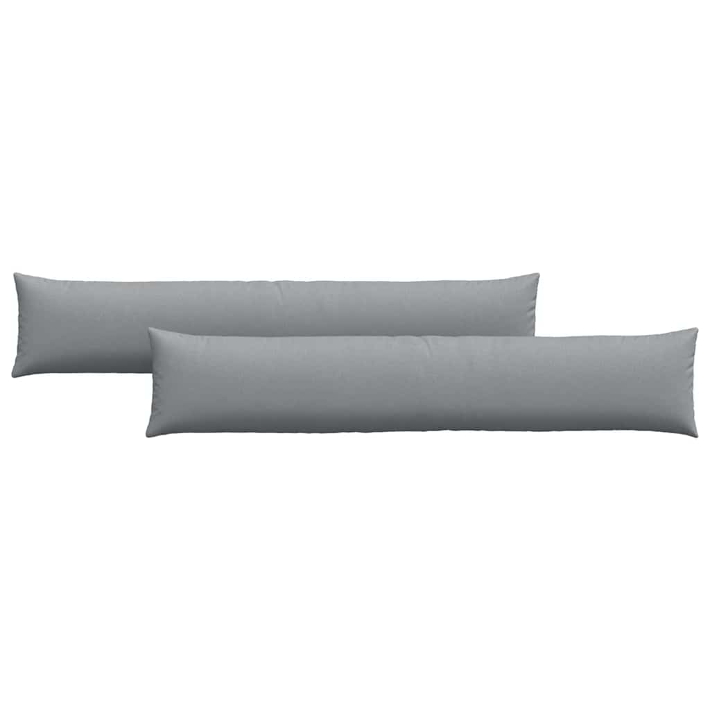 Sofapuder 2 stk. Stof Lysegrå 200 x 40 cm